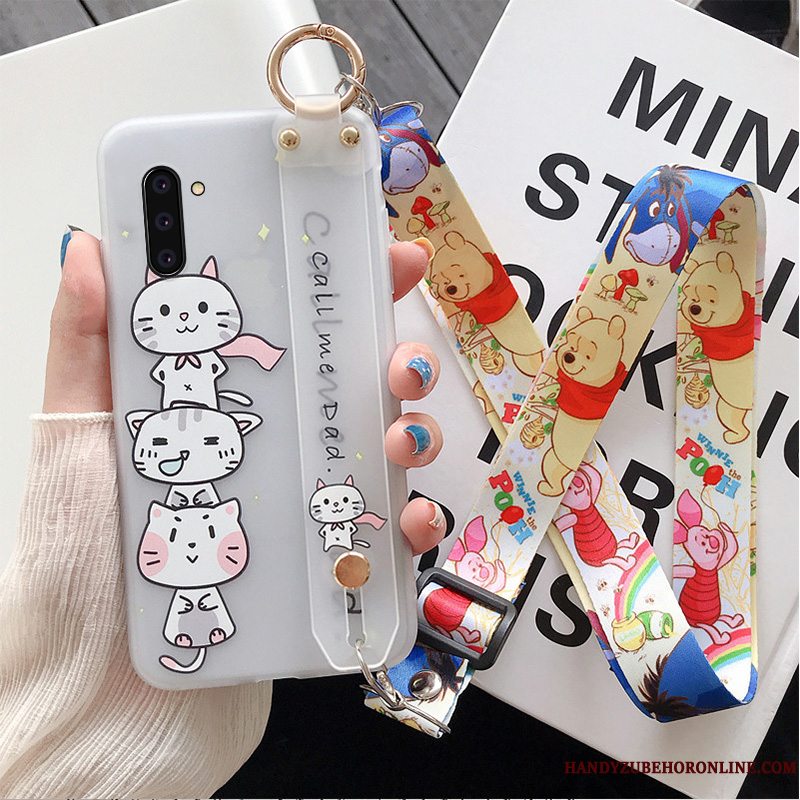 Etui Samsung Galaxy Note 10 Tasker Anti-fald Telefon, Cover Samsung Galaxy Note 10 Cartoon Smuk Lyserød