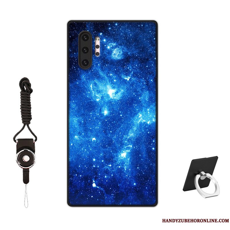 Etui Samsung Galaxy Note 10+ Tasker Elskeren Skridsikre, Cover Samsung Galaxy Note 10+ Silikone Tilpas Blå