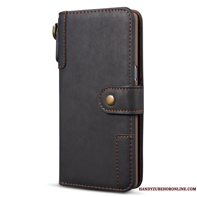 Etui Samsung Galaxy Note 10+ Tegnebog Kort Vinrød, Cover Samsung Galaxy Note 10+ Beskyttelse Telefon