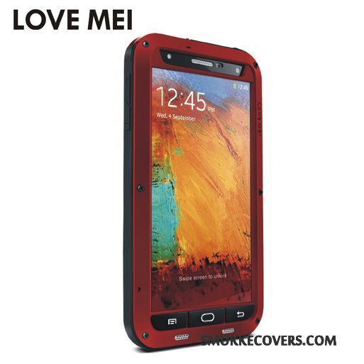 Etui Samsung Galaxy Note 3 Beskyttelse Anti-fald Telefon, Cover Samsung Galaxy Note 3 Tasker Tre Forsvar Sort