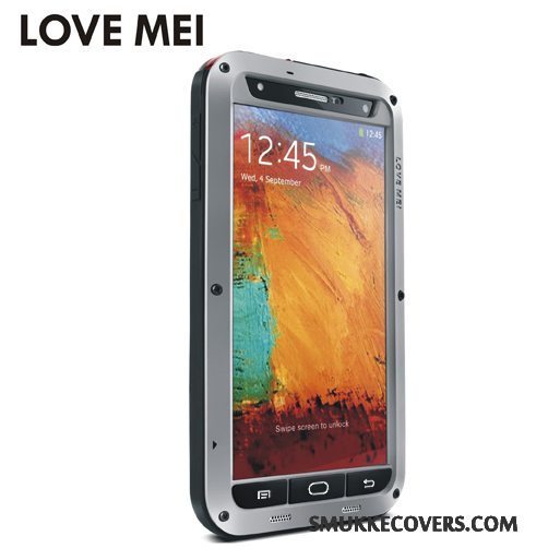 Etui Samsung Galaxy Note 3 Beskyttelse Anti-fald Telefon, Cover Samsung Galaxy Note 3 Tasker Tre Forsvar Sort