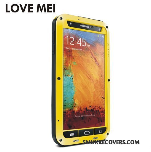 Etui Samsung Galaxy Note 3 Beskyttelse Anti-fald Telefon, Cover Samsung Galaxy Note 3 Tasker Tre Forsvar Sort