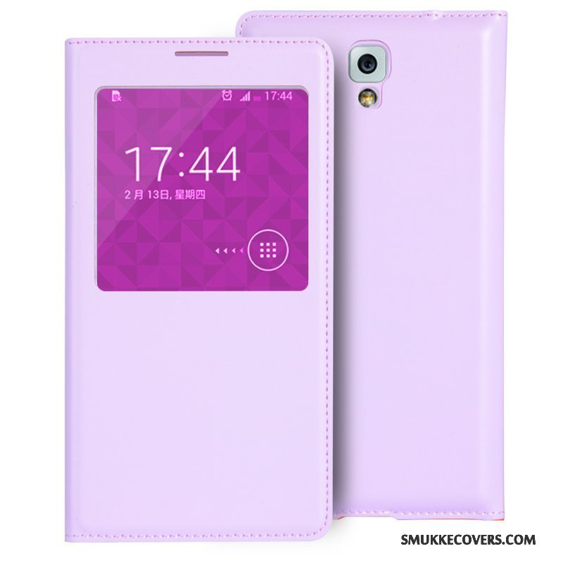 Etui Samsung Galaxy Note 3 Beskyttelse Mini Telefon, Cover Samsung Galaxy Note 3 Læder Lilla