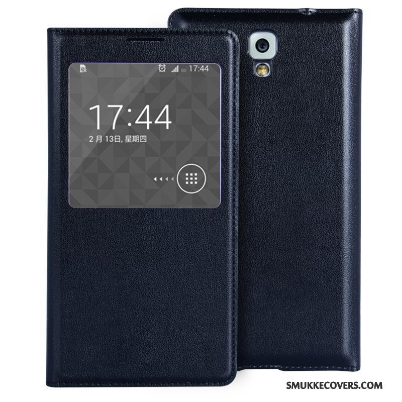 Etui Samsung Galaxy Note 3 Beskyttelse Mini Telefon, Cover Samsung Galaxy Note 3 Læder Lilla