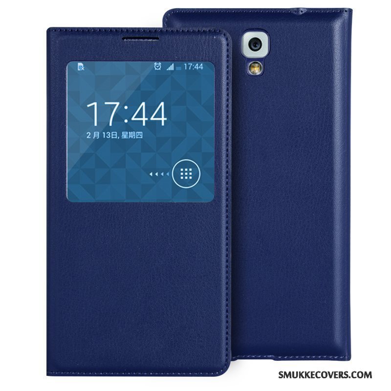 Etui Samsung Galaxy Note 3 Beskyttelse Mini Telefon, Cover Samsung Galaxy Note 3 Læder Lilla