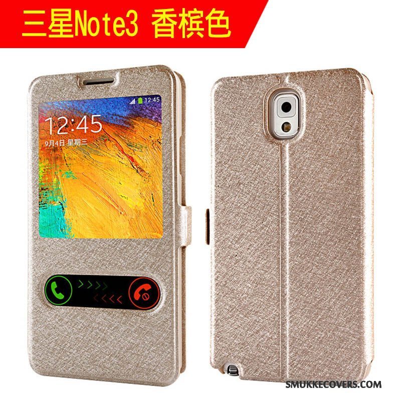 Etui Samsung Galaxy Note 3 Beskyttelse Telefonanti-fald, Cover Samsung Galaxy Note 3 Tasker Trend Rød