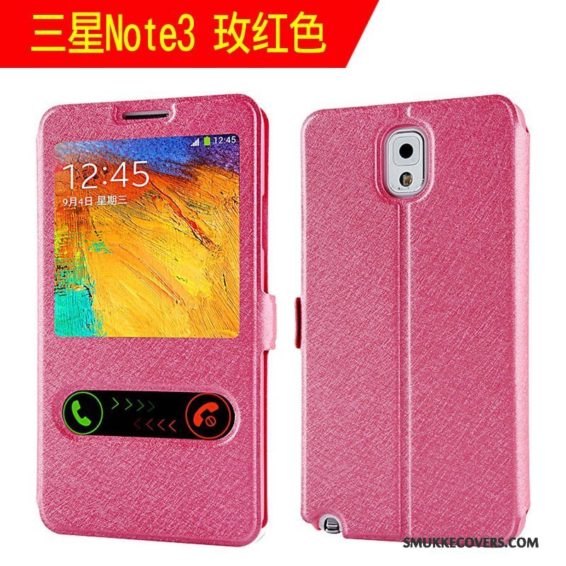 Etui Samsung Galaxy Note 3 Beskyttelse Telefonanti-fald, Cover Samsung Galaxy Note 3 Tasker Trend Rød