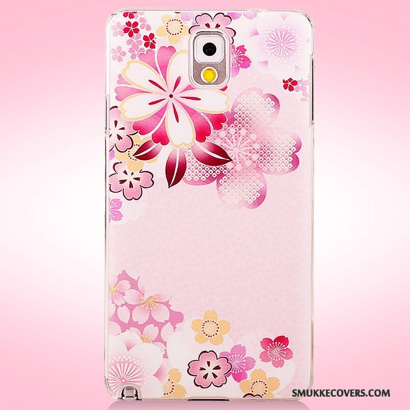 Etui Samsung Galaxy Note 3 Malet Lyserød Nubuck, Cover Samsung Galaxy Note 3 Beskyttelse