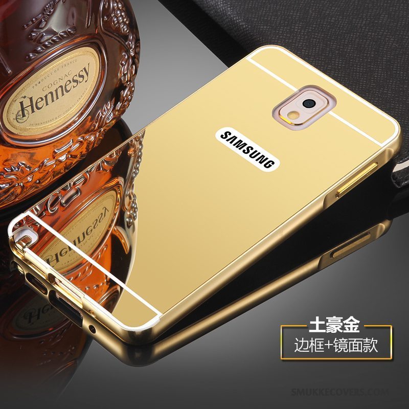 Etui Samsung Galaxy Note 3 Metal Hærdning Guld, Cover Samsung Galaxy Note 3 Beskyttelse Skærmbeskyttelse Anti-fald