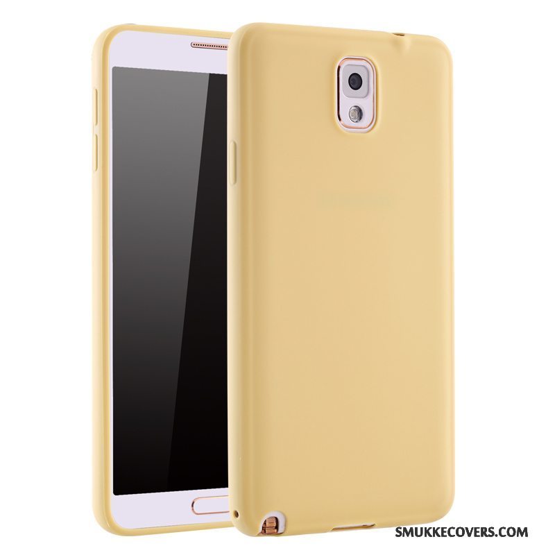 Etui Samsung Galaxy Note 3 Silikone Anti-fald Telefon, Cover Samsung Galaxy Note 3 Blød Nubuck Tynd