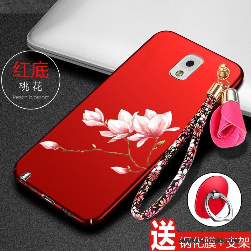 Etui Samsung Galaxy Note 3 Silikone Cow Telefon, Cover Samsung Galaxy Note 3 Beskyttelse Rød