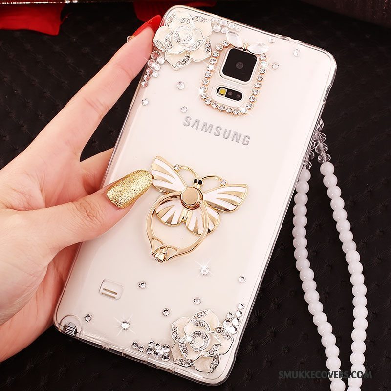 Etui Samsung Galaxy Note 3 Silikone Guld Telefon, Cover Samsung Galaxy Note 3 Beskyttelse Hængende Ornamenter Ring