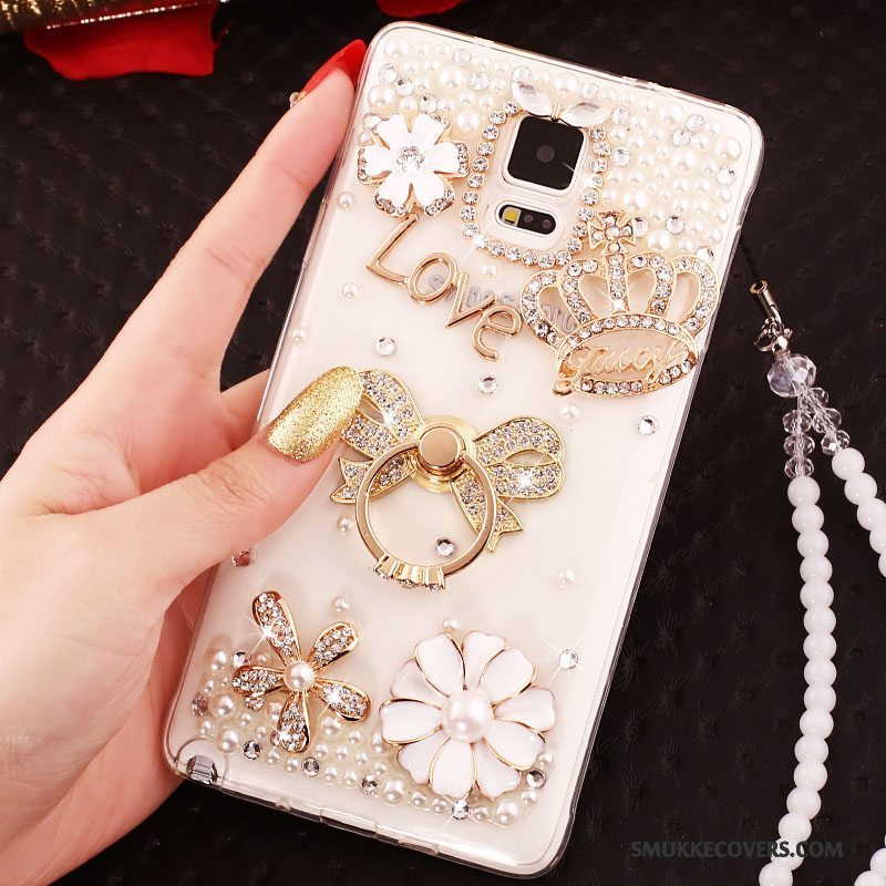 Etui Samsung Galaxy Note 3 Silikone Guld Telefon, Cover Samsung Galaxy Note 3 Beskyttelse Hængende Ornamenter Ring