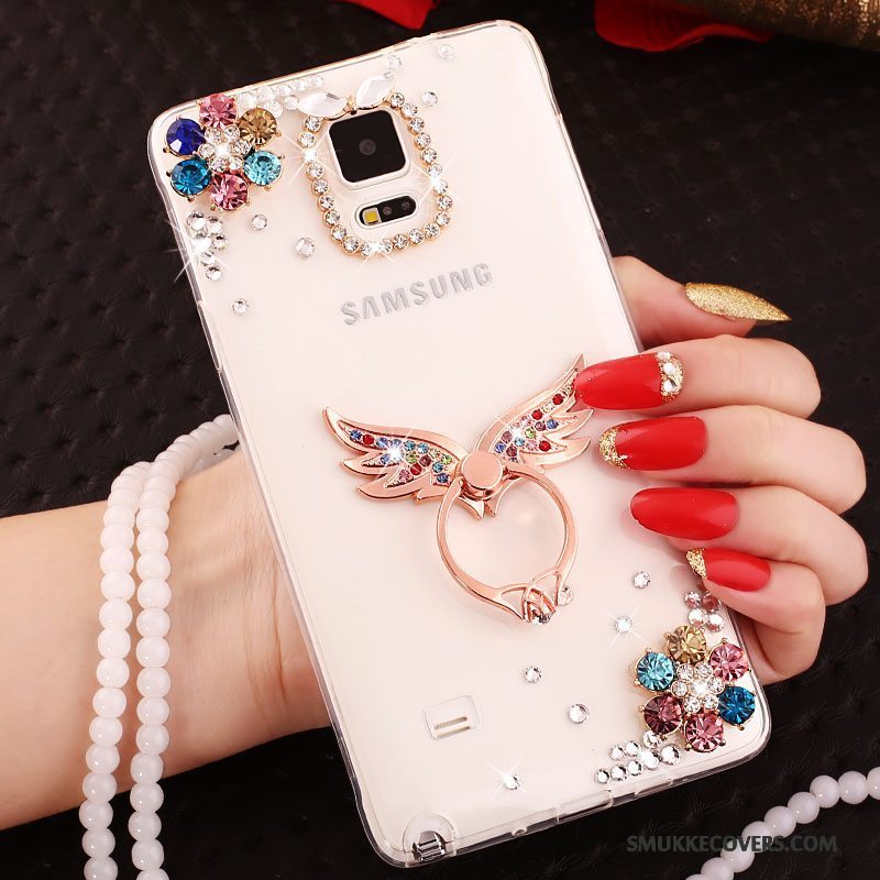 Etui Samsung Galaxy Note 3 Silikone Guld Telefon, Cover Samsung Galaxy Note 3 Beskyttelse Hængende Ornamenter Ring