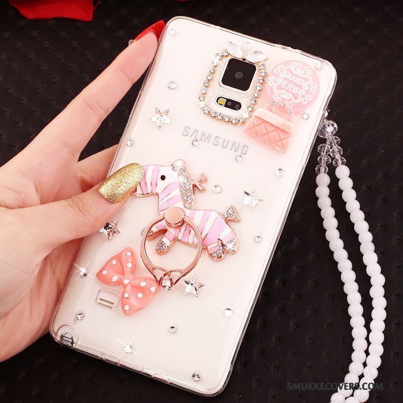 Etui Samsung Galaxy Note 3 Silikone Guld Telefon, Cover Samsung Galaxy Note 3 Beskyttelse Hængende Ornamenter Ring