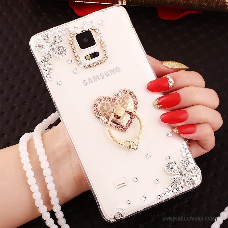 Etui Samsung Galaxy Note 3 Silikone Guld Telefon, Cover Samsung Galaxy Note 3 Beskyttelse Hængende Ornamenter Ring