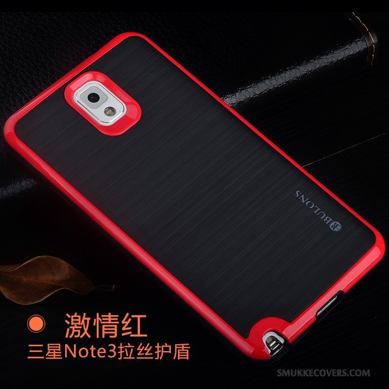 Etui Samsung Galaxy Note 3 Silikone Rød Anti-fald, Cover Samsung Galaxy Note 3 Beskyttelse Telefonramme