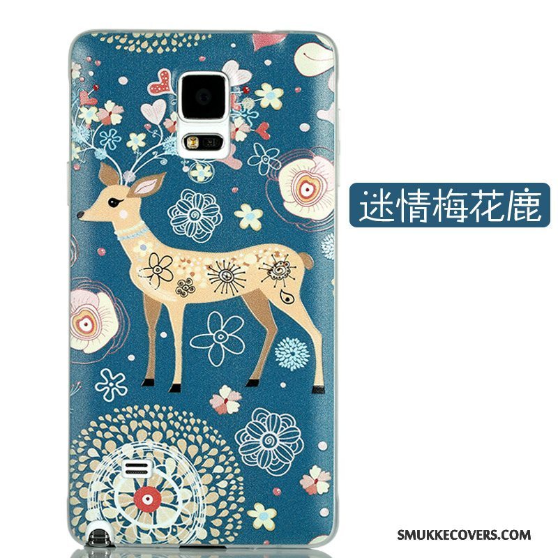 Etui Samsung Galaxy Note 4 Beskyttelse Hård Nubuck, Cover Samsung Galaxy Note 4 Cartoon Tynd Telefon