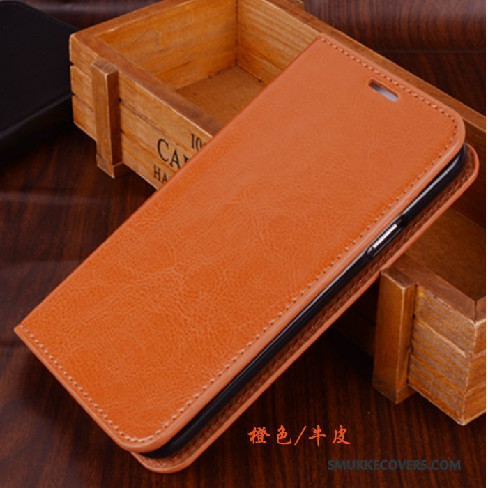 Etui Samsung Galaxy Note 4 Beskyttelse Orange Telefon, Cover Samsung Galaxy Note 4 Folio