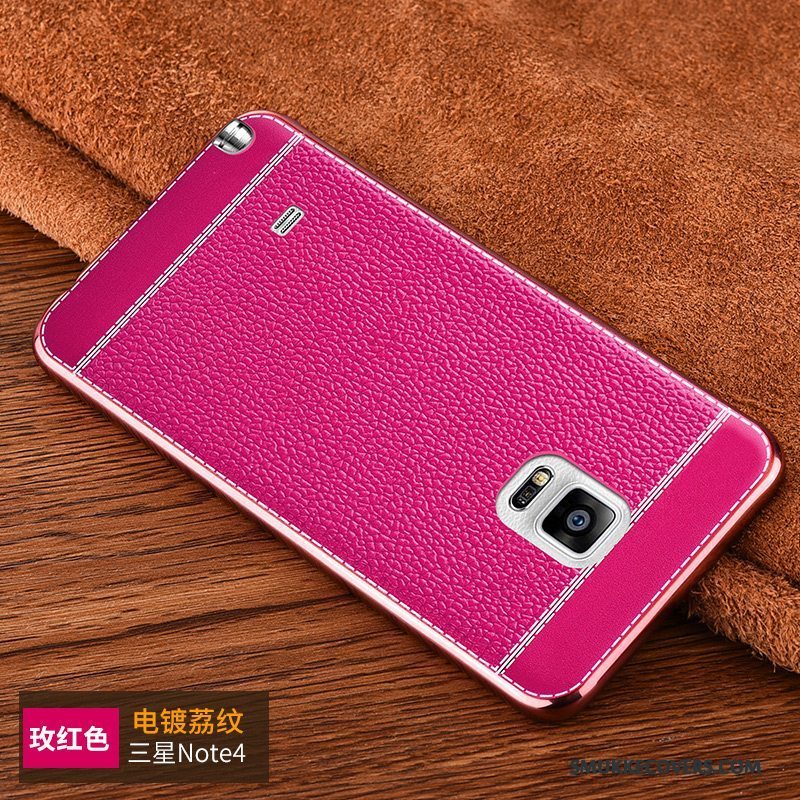 Etui Samsung Galaxy Note 4 Beskyttelse Telefonaf Personlighed, Cover Samsung Galaxy Note 4 Farve Anti-fald Trend