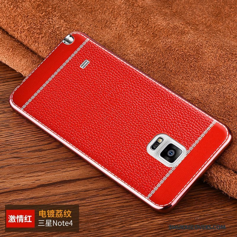 Etui Samsung Galaxy Note 4 Beskyttelse Telefonaf Personlighed, Cover Samsung Galaxy Note 4 Farve Anti-fald Trend