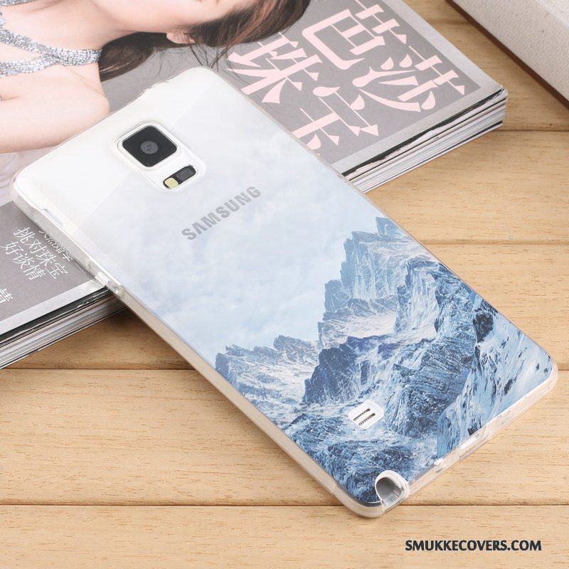 Etui Samsung Galaxy Note 4 Blød Af Personlighed Gennemsigtig, Cover Samsung Galaxy Note 4 Kreativ Trend Grå