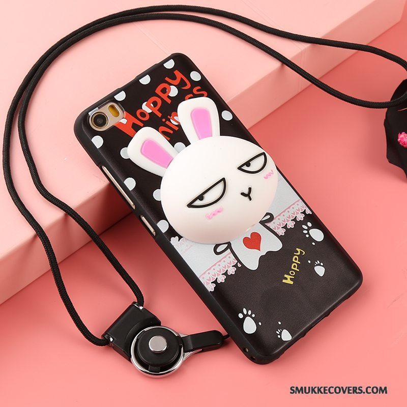 Etui Samsung Galaxy Note 4 Blød Lyserød Anti-fald, Cover Samsung Galaxy Note 4 Cartoon Telefonhængende Ornamenter