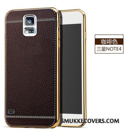 Etui Samsung Galaxy Note 4 Blød Tynd Lyserød, Cover Samsung Galaxy Note 4 Beskyttelse Telefonanti-fald