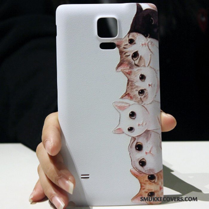 Etui Samsung Galaxy Note 4 Cartoon Smuk Bagdæksel, Cover Samsung Galaxy Note 4 Beskyttelse Sort Telefon