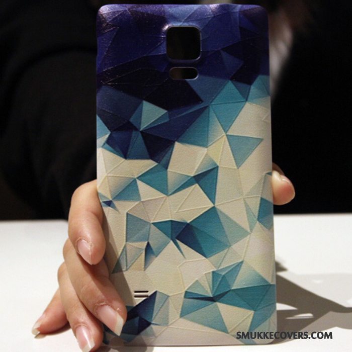 Etui Samsung Galaxy Note 4 Cartoon Smuk Bagdæksel, Cover Samsung Galaxy Note 4 Beskyttelse Sort Telefon