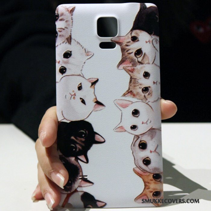 Etui Samsung Galaxy Note 4 Cartoon Smuk Bagdæksel, Cover Samsung Galaxy Note 4 Beskyttelse Sort Telefon