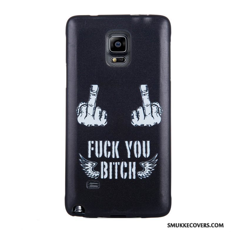 Etui Samsung Galaxy Note 4 Cartoon Telefonhærdning, Cover Samsung Galaxy Note 4 Farve Skærmbeskyttelse