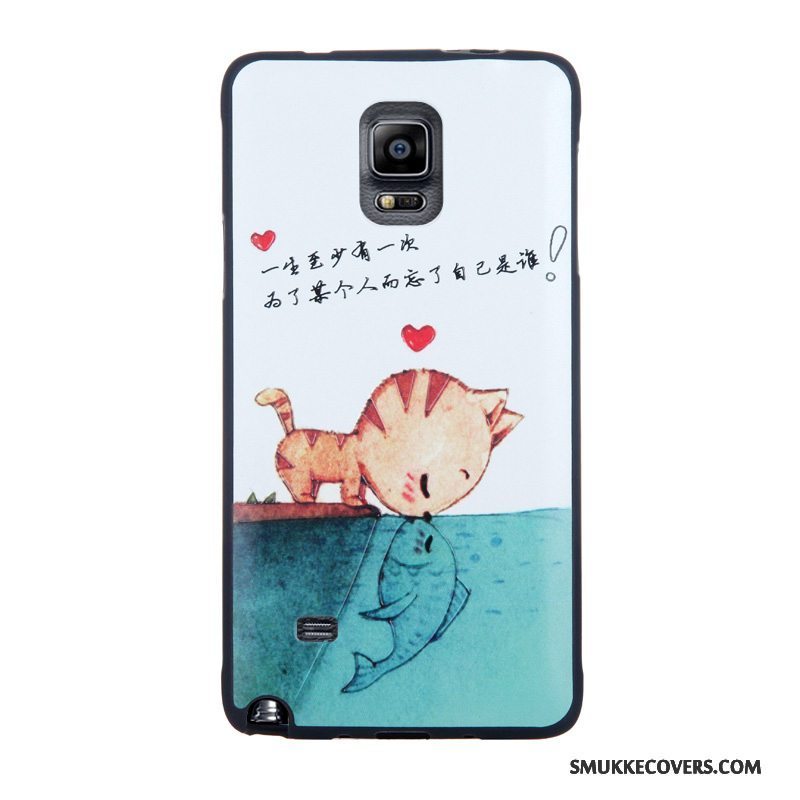 Etui Samsung Galaxy Note 4 Cartoon Telefonhærdning, Cover Samsung Galaxy Note 4 Farve Skærmbeskyttelse