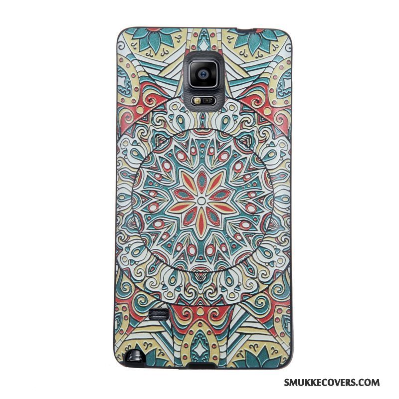 Etui Samsung Galaxy Note 4 Cartoon Telefonhærdning, Cover Samsung Galaxy Note 4 Farve Skærmbeskyttelse