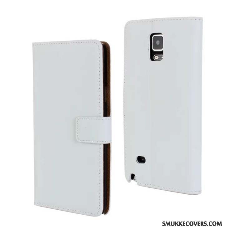 Etui Samsung Galaxy Note 4 Læder Grøn Telefon, Cover Samsung Galaxy Note 4 Beskyttelse