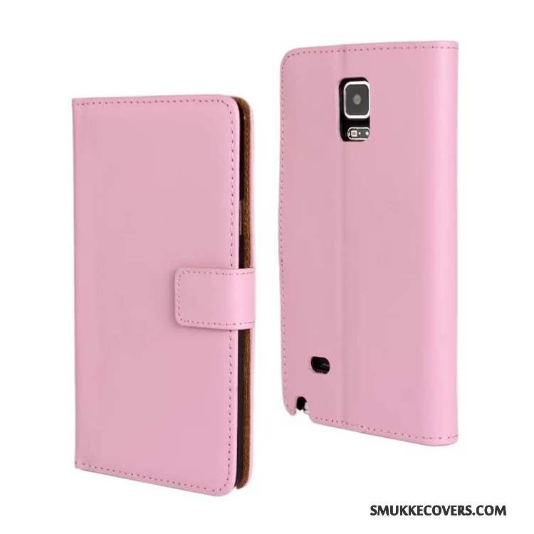 Etui Samsung Galaxy Note 4 Læder Grøn Telefon, Cover Samsung Galaxy Note 4 Beskyttelse