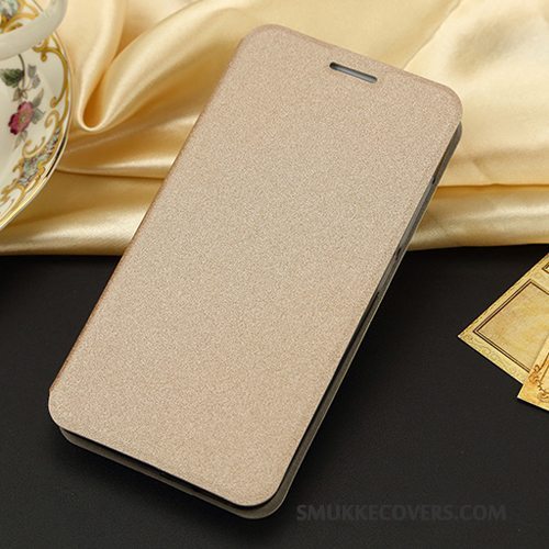 Etui Samsung Galaxy Note 4 Læder Guld Business, Cover Samsung Galaxy Note 4 Beskyttelse