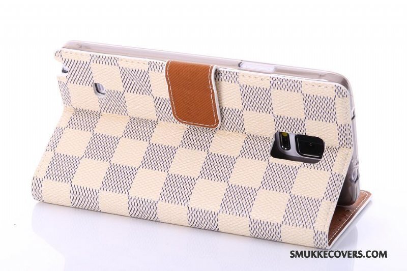 Etui Samsung Galaxy Note 4 Læder Sort Bagdæksel, Cover Samsung Galaxy Note 4 Beskyttelse Telefonternet