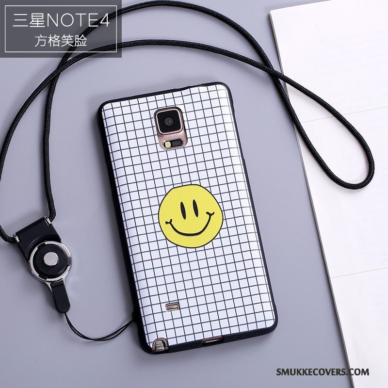 Etui Samsung Galaxy Note 4 Silikone Hængende Ornamenter Af Personlighed, Cover Samsung Galaxy Note 4 Farve Telefonanti-fald