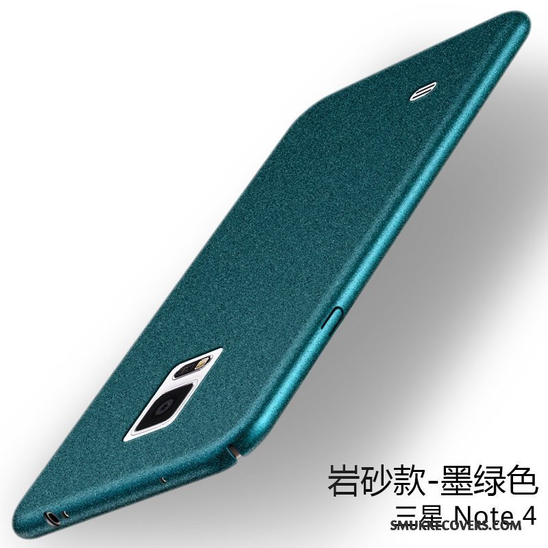 Etui Samsung Galaxy Note 4 Silikone Nubuck Anti-fald, Cover Samsung Galaxy Note 4 Beskyttelse Trend Guld