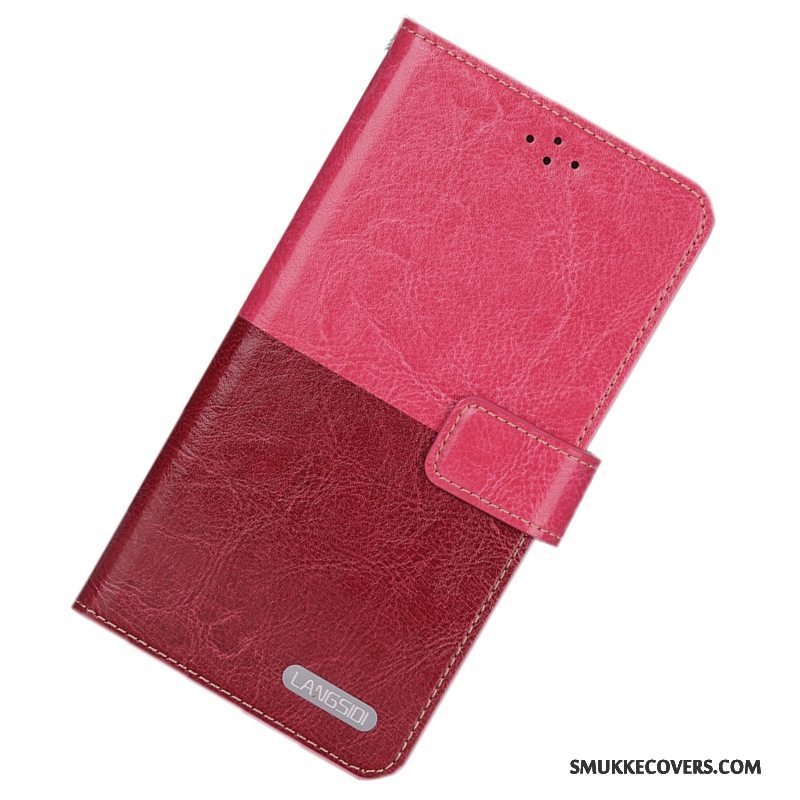 Etui Samsung Galaxy Note 4 Silikone Simple Telefon, Cover Samsung Galaxy Note 4 Folio Mørkeblå Anti-fald