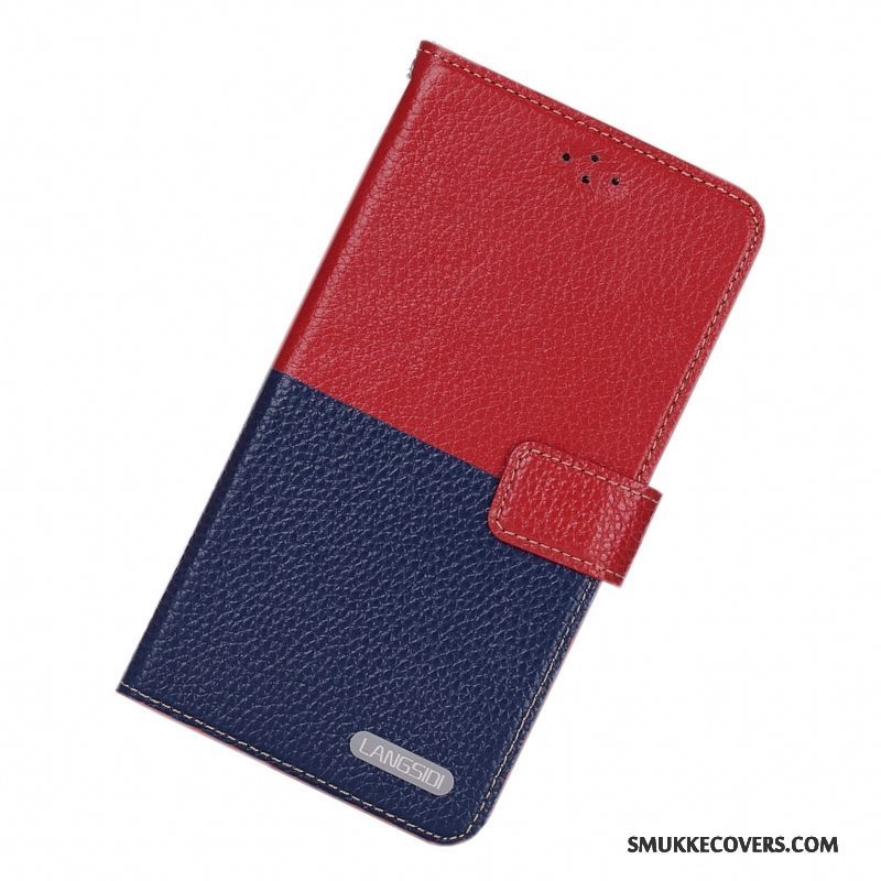 Etui Samsung Galaxy Note 4 Silikone Simple Telefon, Cover Samsung Galaxy Note 4 Folio Mørkeblå Anti-fald