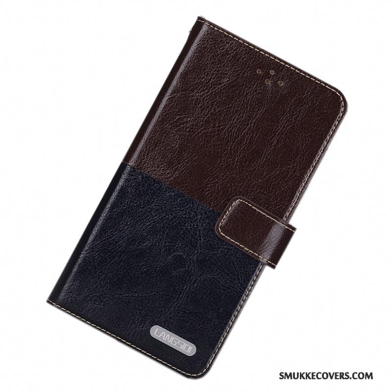 Etui Samsung Galaxy Note 4 Silikone Simple Telefon, Cover Samsung Galaxy Note 4 Folio Mørkeblå Anti-fald