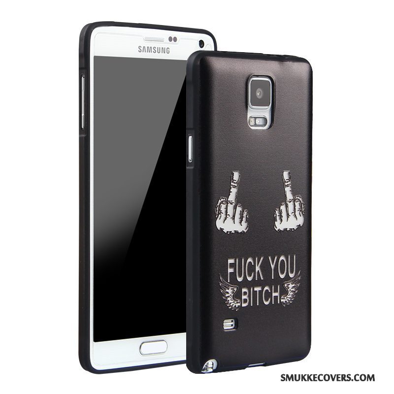 Etui Samsung Galaxy Note 4 Silikone Telefontrend, Cover Samsung Galaxy Note 4 Beskyttelse Anti-fald