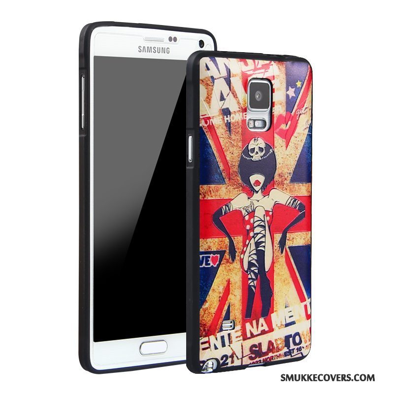 Etui Samsung Galaxy Note 4 Silikone Telefontrend, Cover Samsung Galaxy Note 4 Beskyttelse Anti-fald