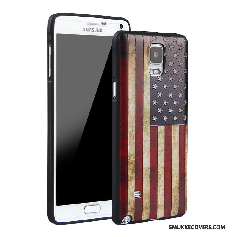 Etui Samsung Galaxy Note 4 Silikone Telefontrend, Cover Samsung Galaxy Note 4 Beskyttelse Anti-fald