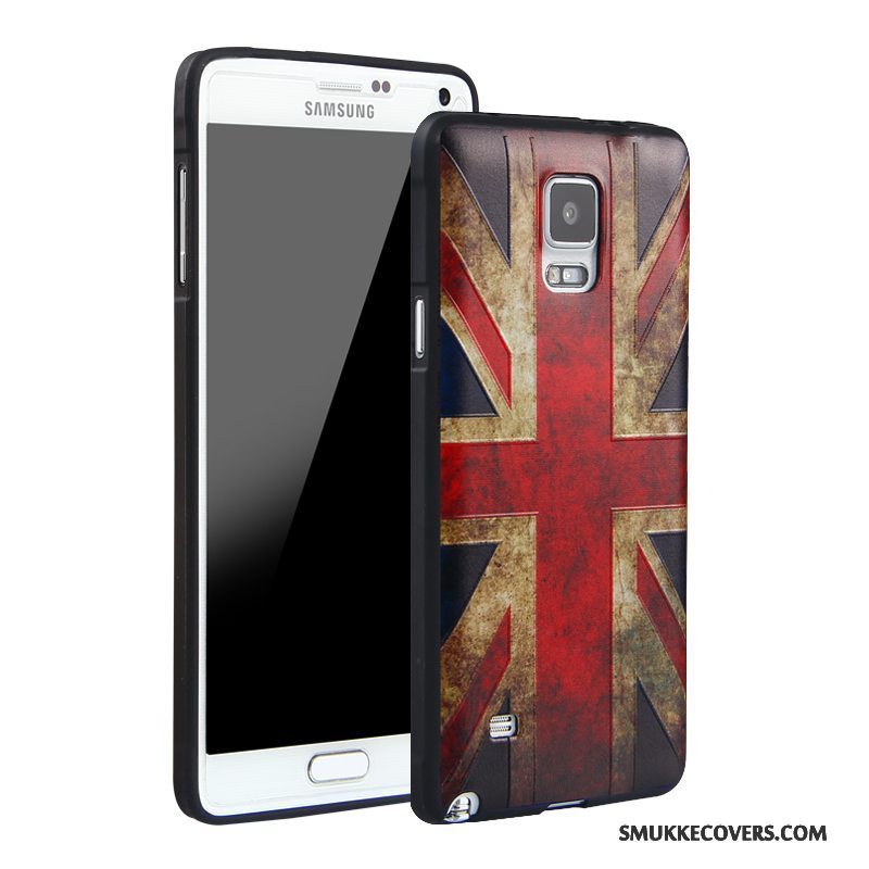 Etui Samsung Galaxy Note 4 Silikone Telefontrend, Cover Samsung Galaxy Note 4 Beskyttelse Anti-fald