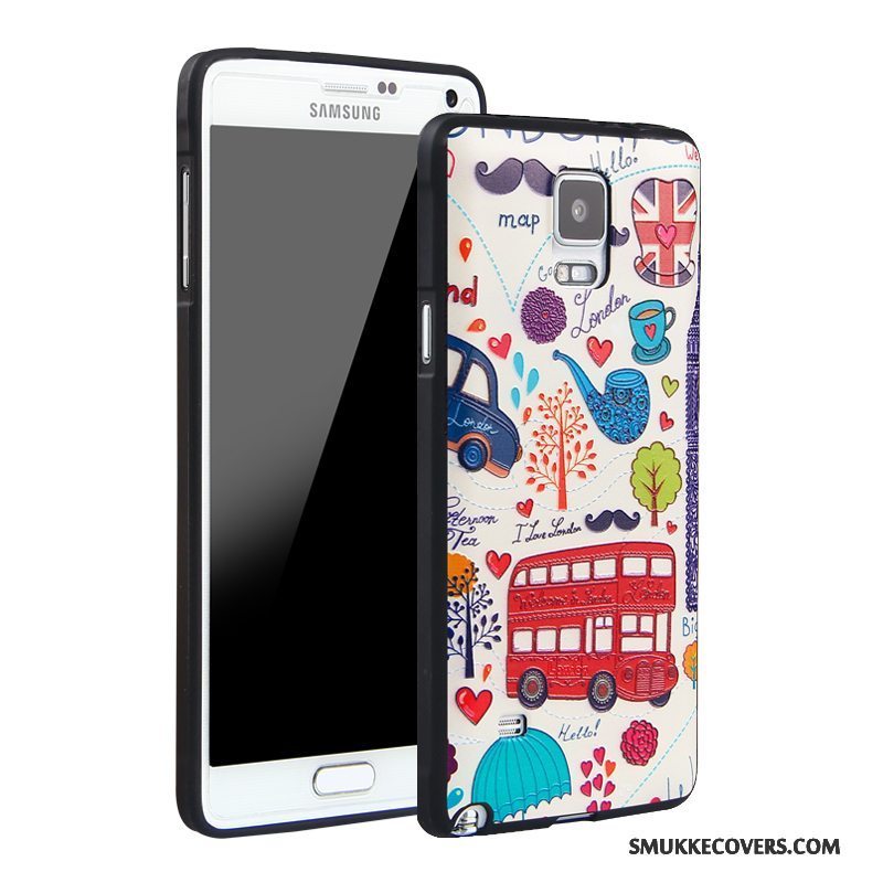 Etui Samsung Galaxy Note 4 Silikone Telefontrend, Cover Samsung Galaxy Note 4 Beskyttelse Anti-fald