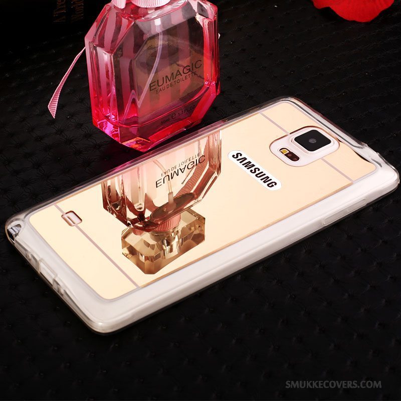 Etui Samsung Galaxy Note 4 Strass Spejl Gennemsigtig, Cover Samsung Galaxy Note 4 Blød Ny Telefon