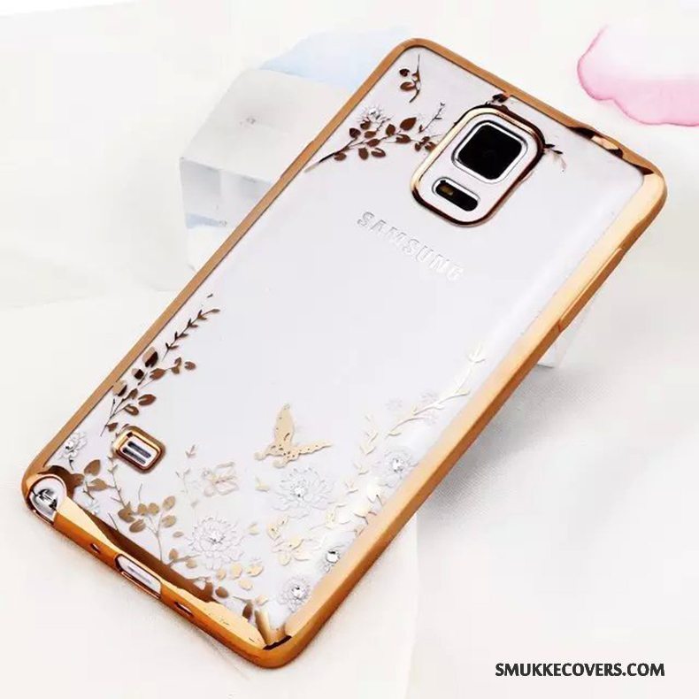 Etui Samsung Galaxy Note 4 Tasker Anti-fald Guld, Cover Samsung Galaxy Note 4 Silikone